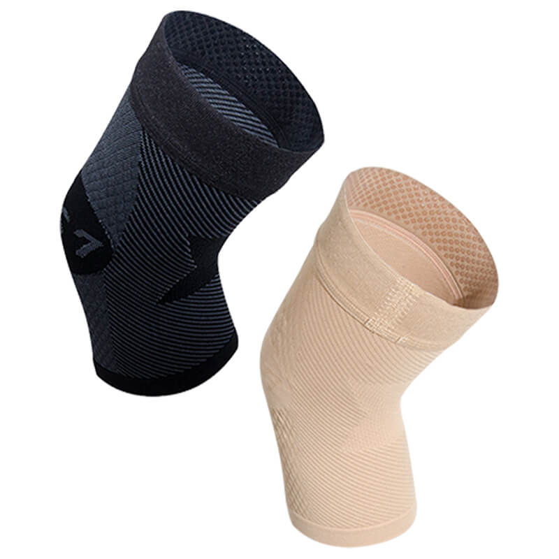 OrthoSleeve KS7 Compression Knee Sleeve for knee pain relief aching knees  and arthritis relief (XX-Large Natural)